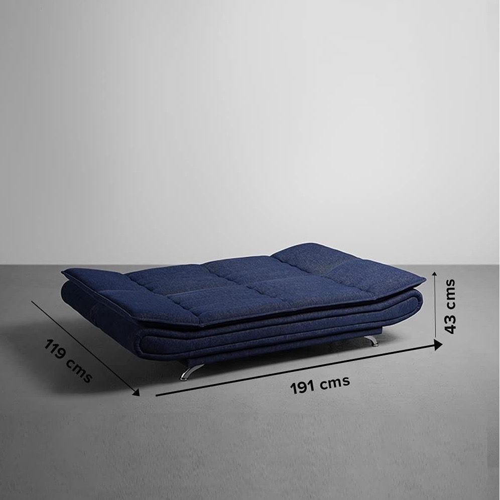 Bedford Sofa Cum Bed In Blue - top_view