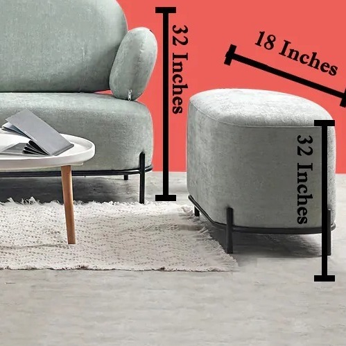 Cozy Hugo Sofa Set With 2 Puffy - left_view