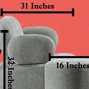 Cozy Hugo Sofa Set With 2 Puffy - right_view
