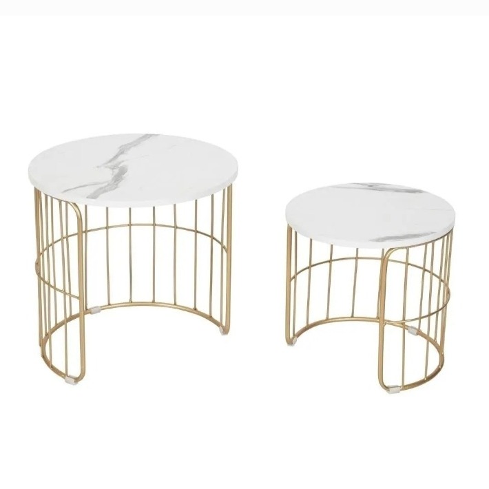 Golden Coffe Table Set of Two - front_view