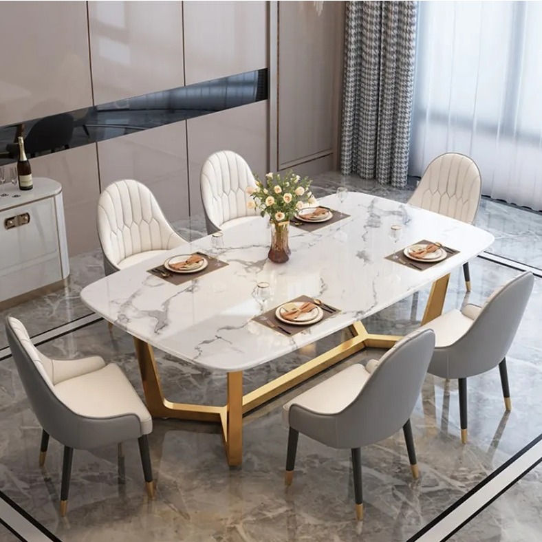 Sorcery Metal dining table (8 seater) - top_view