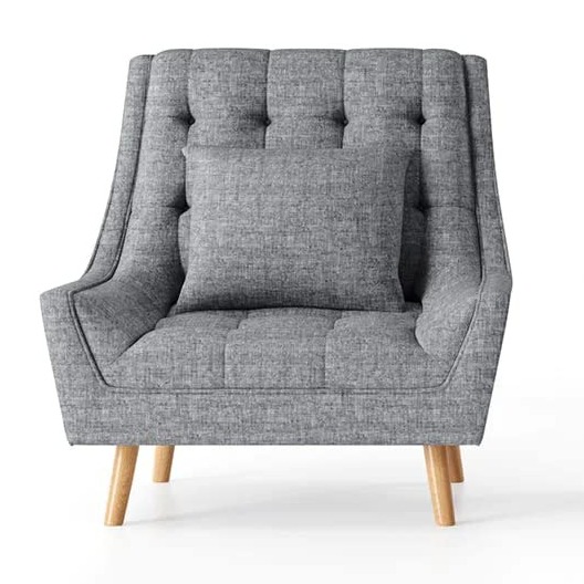 Anjaneya Bora Arm Chair With Footstool - left_view