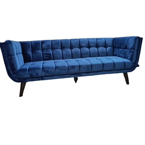 Hugo Blue Contemporary Sofa - left_view