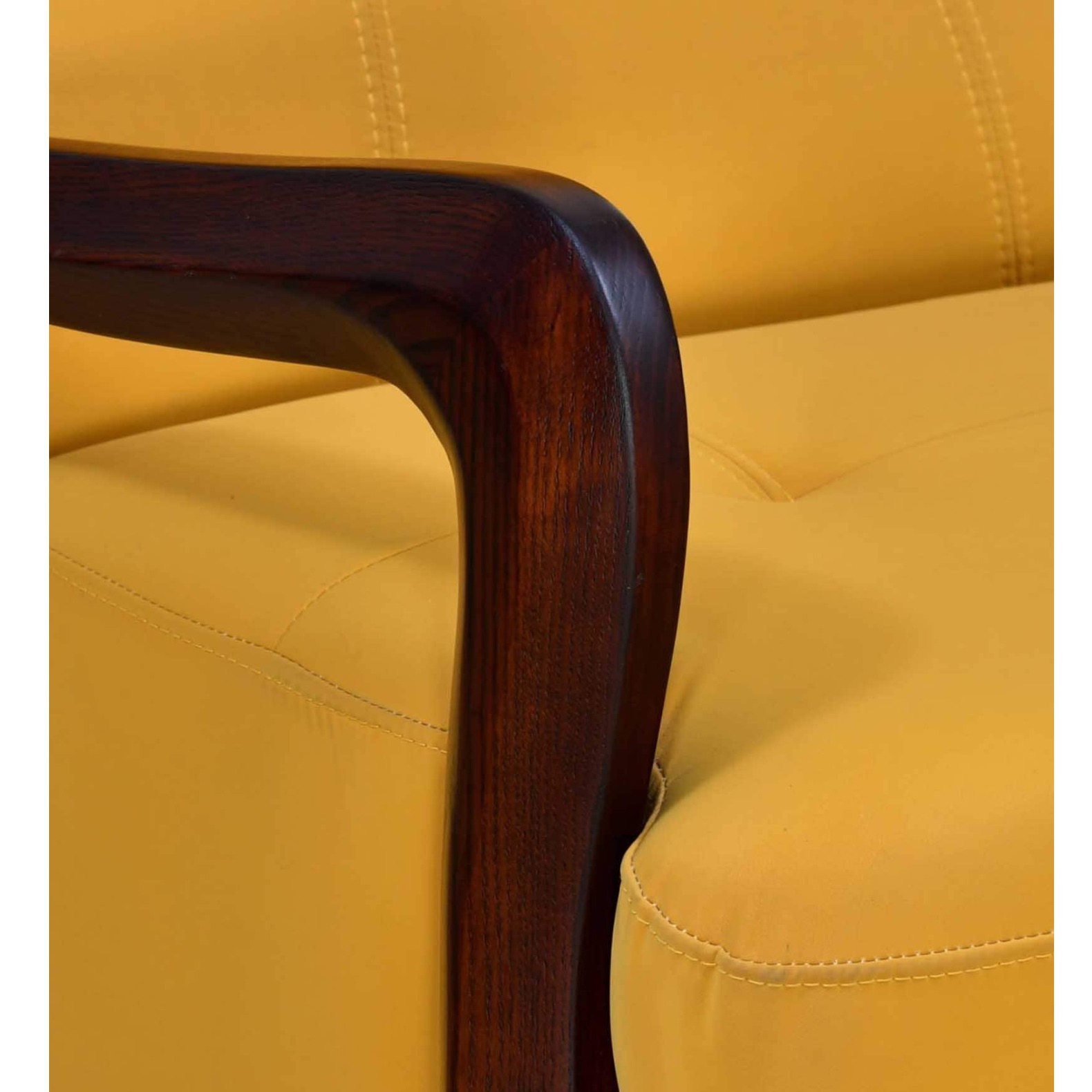 Rocking Chair With Swivel in Mustard Yellow Colour - right_view