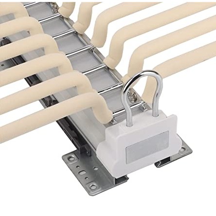 Soft Close Pull-Out Top-Mounted Trousers Rack (23x18x4 Inch) - left_view