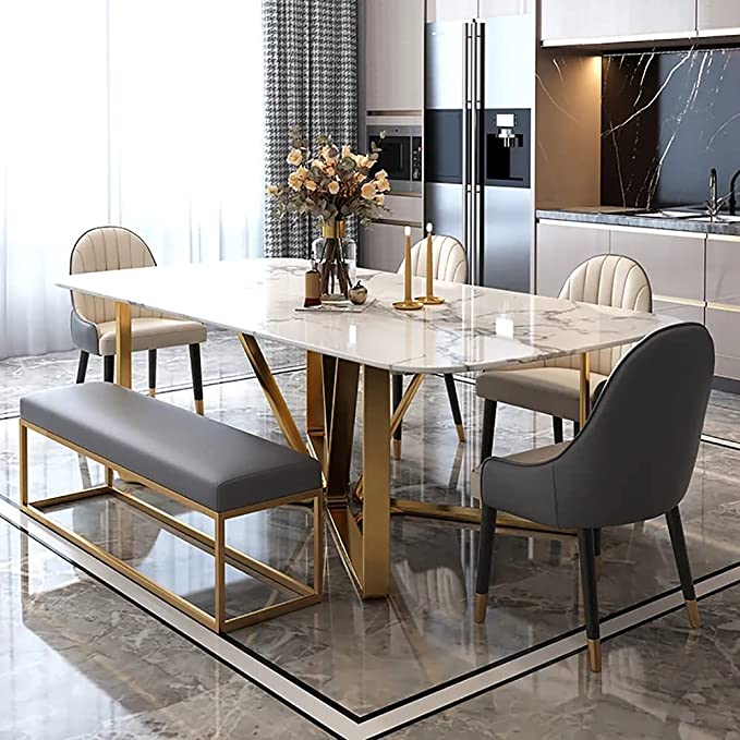 Sacramento Luxury 4 Seater Dining Set - rear_view