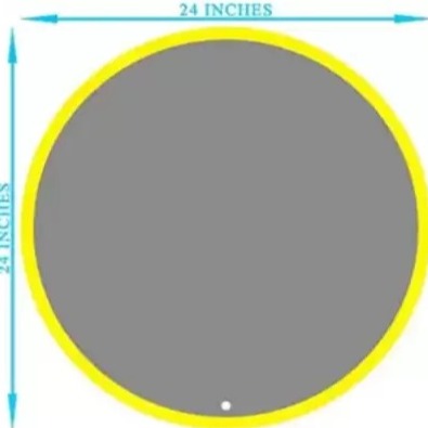 Felicity Round LED Mirror With Touch Sensor - front_view