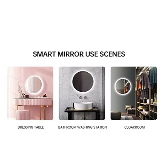 Felicity Round LED Mirror With Touch Sensor - rear_view