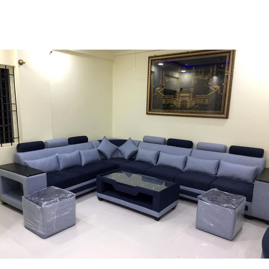 Yolo Luxury Modern Dual Color Sofa - top_view