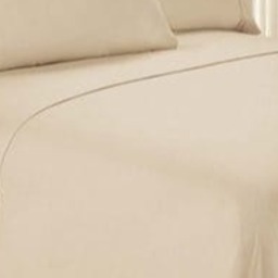 Beige Double Bedsheet With Two Pillow Covers (100x108 Inches) - front_view