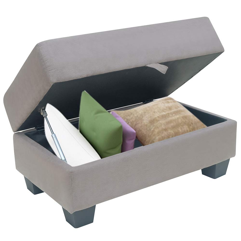 Madeira L Shape Sofa Set In Grey - top_view