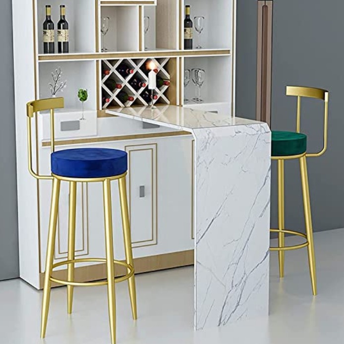 Modern Casual High Barstool - top_view