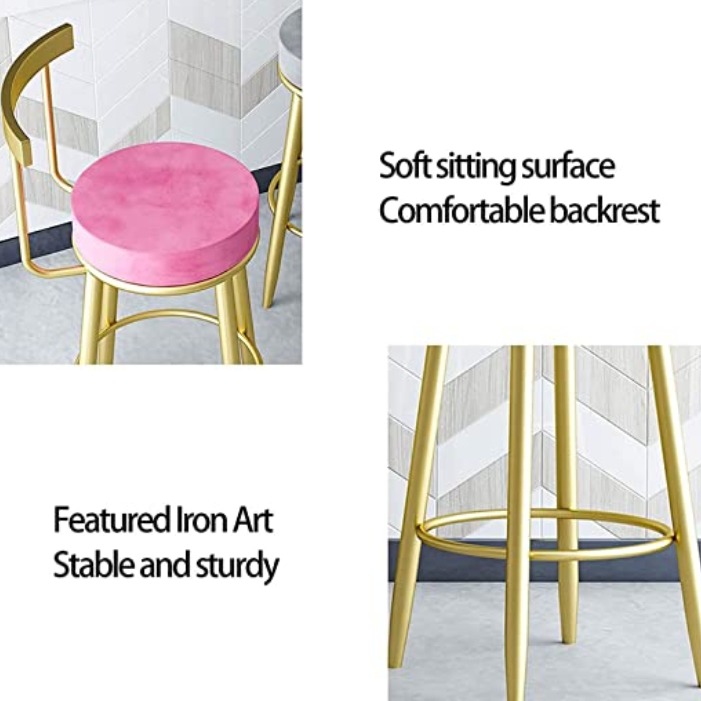 Modern Casual High Barstool - rear_view