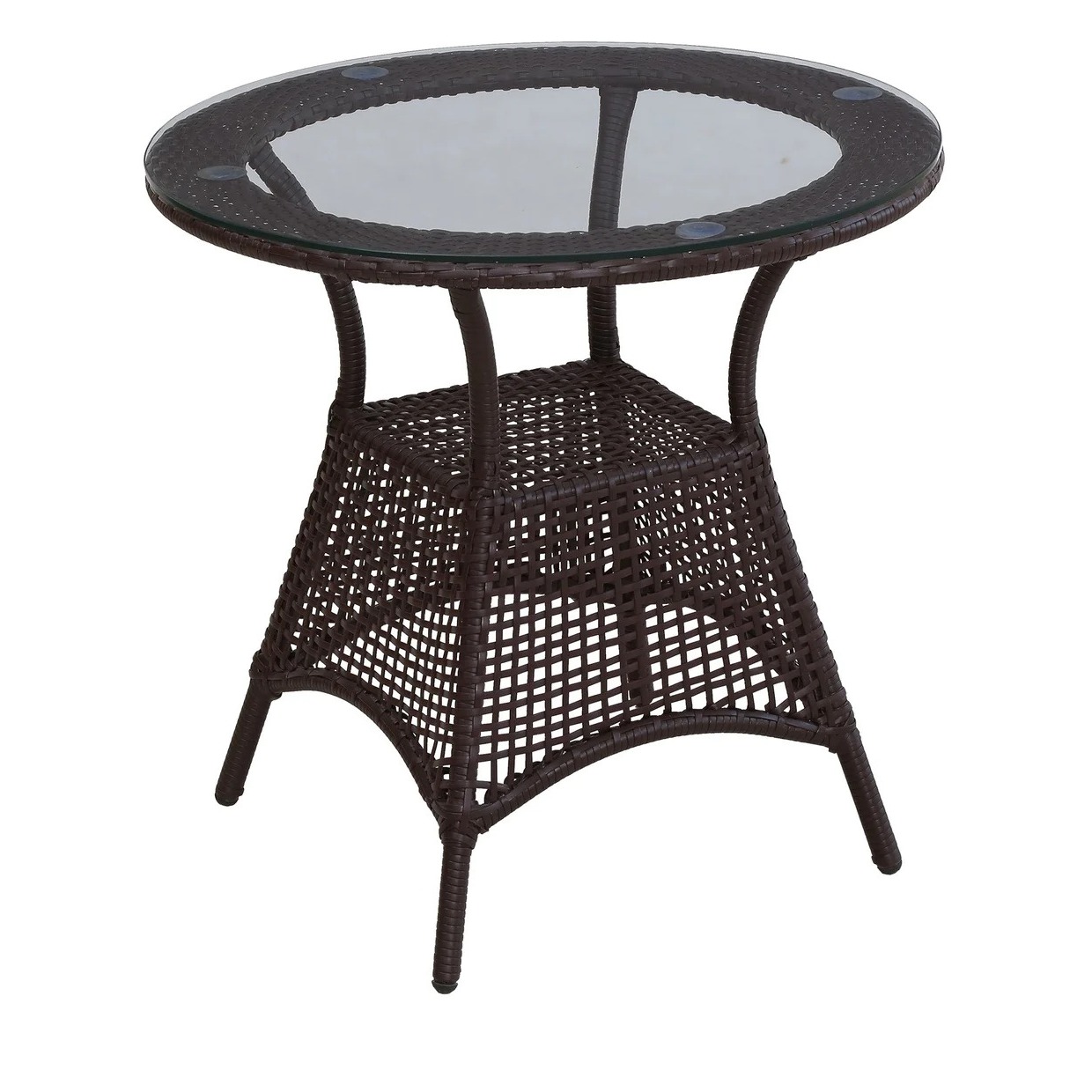 Novella Outdoor Patio 4 Chairs and 1 Table Set - rear_view