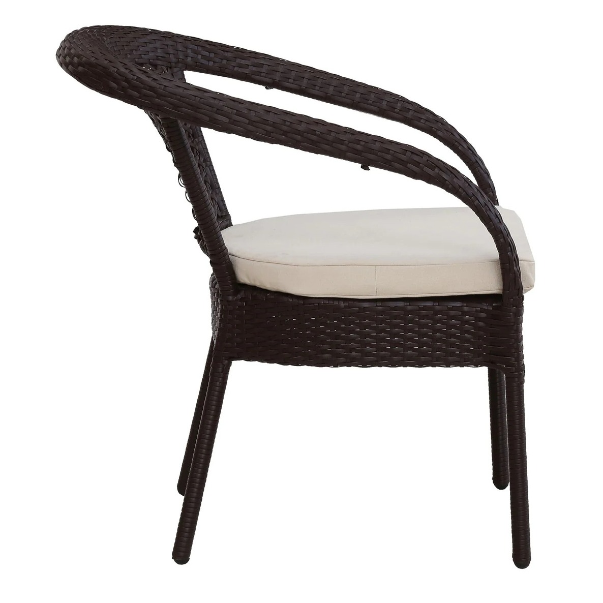 Novella Outdoor Patio 4 Chairs and 1 Table Set - left_view