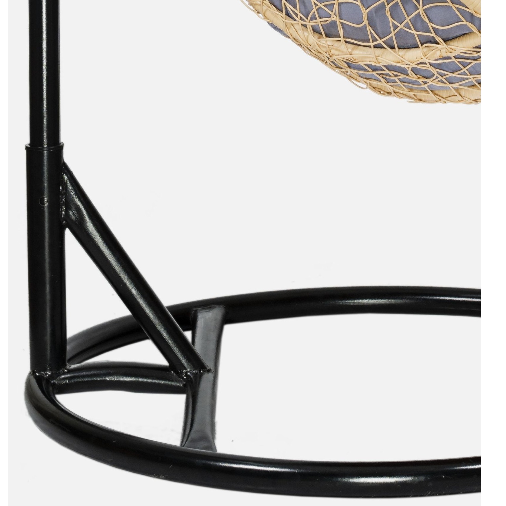 Puerto Wicker Swing (Beige & Grey Colour) - bottom_view