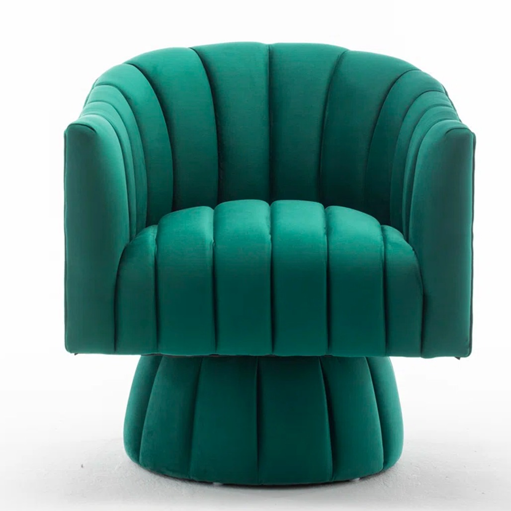 Morco Accent Chair(Green Color) - rear_view