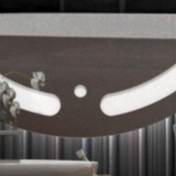Hexa Modern Round LED Mirror - rear_view