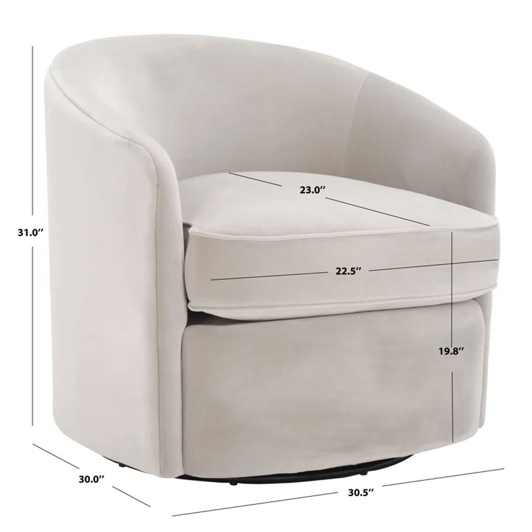 Hila Upholstered Barrel Chair - right_view