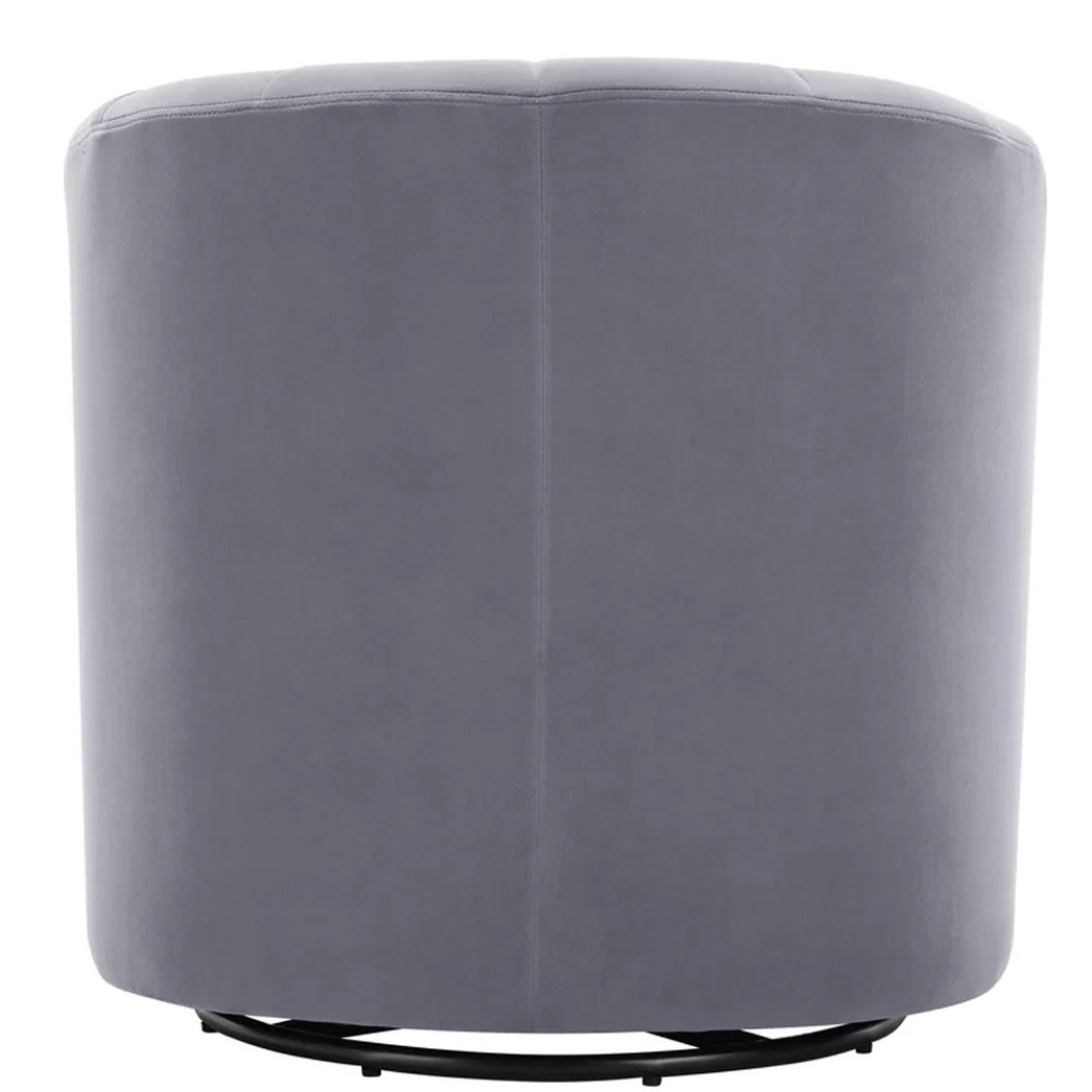 Barren Upholstered Swivel Barrel Chair - rear_view