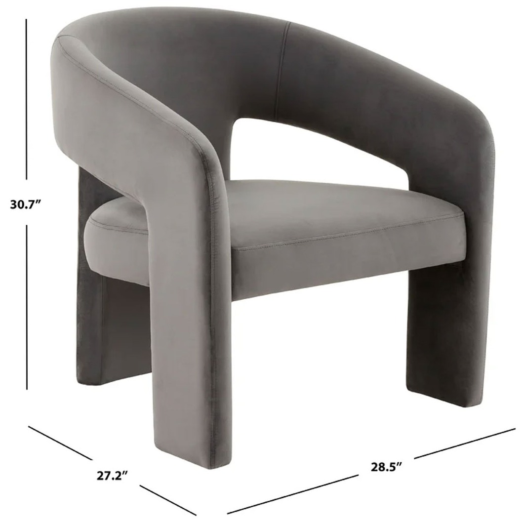 Ashly Upholstered Arm Chair - right_view