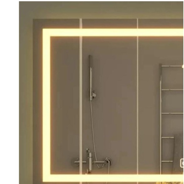 Hexa 3 color Shine LED Mirror - rear_view
