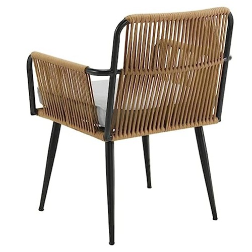 Argo 2 Seated Chair With Table And Grey Cushion Set - left_view