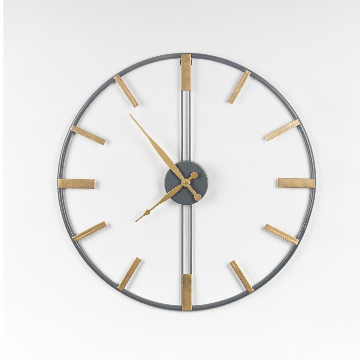 Orleans Vintage Round Wall Clock - left_view