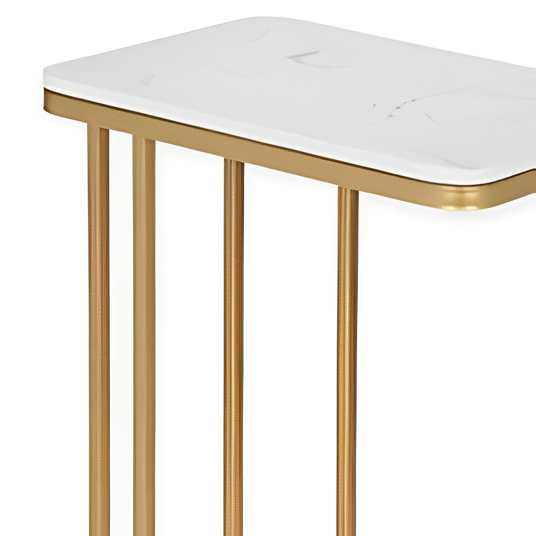 Sacramento Metal End Table - top_view