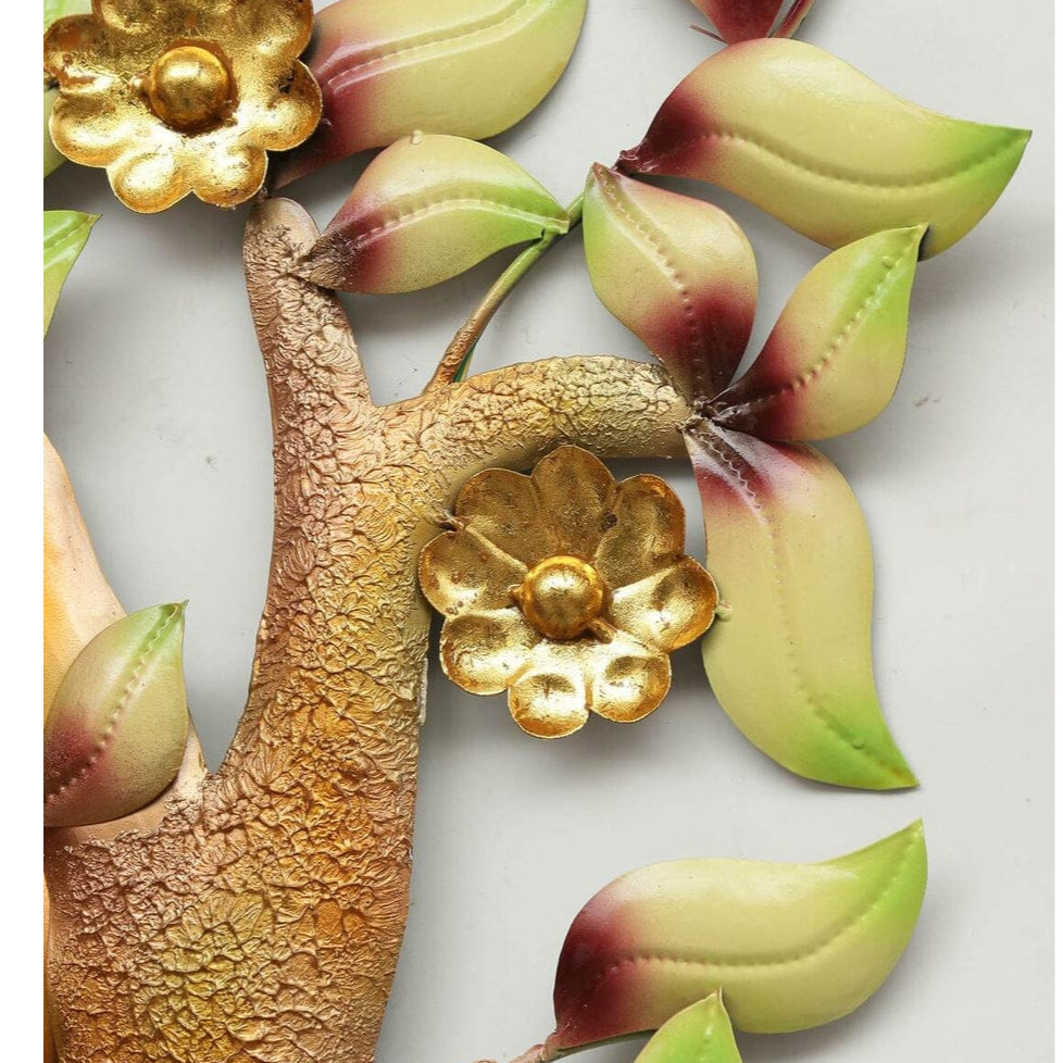 Gleeful Krishna LED Metal Wall Art - top_view