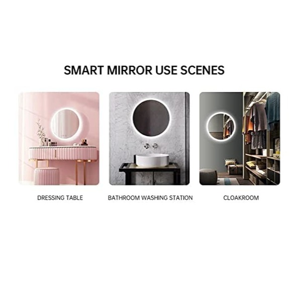 Ness Round LED Mirror - top_view