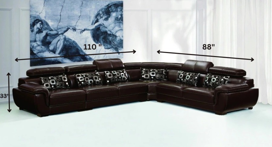 Yolo Leather King Size Sofa - left_view