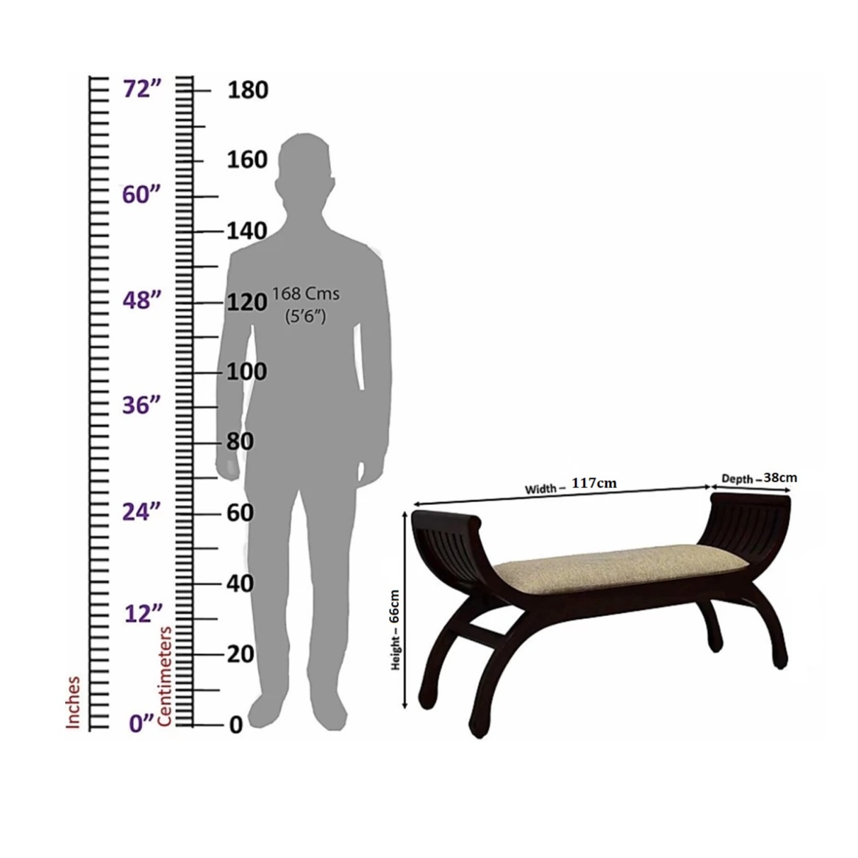 Crocus 2 Seater Bench - right_view