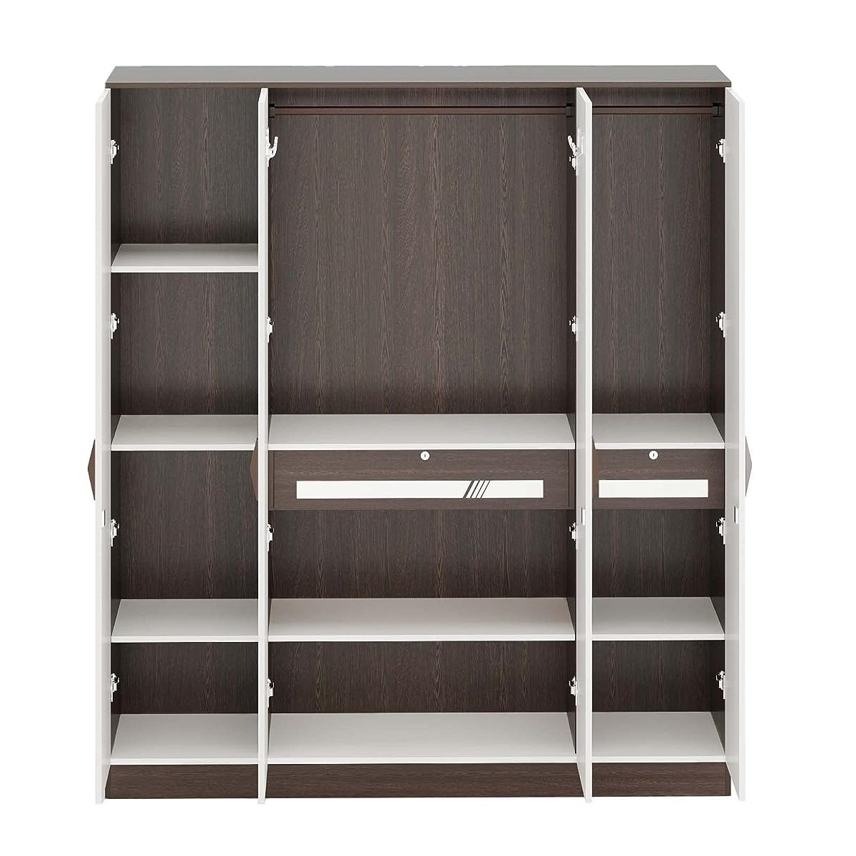Orlando Four Door Wardrobe In Engineered Wood - left_view