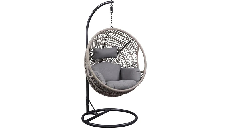 Tasmania Netted Rope Hanging Swing Chair - front_view