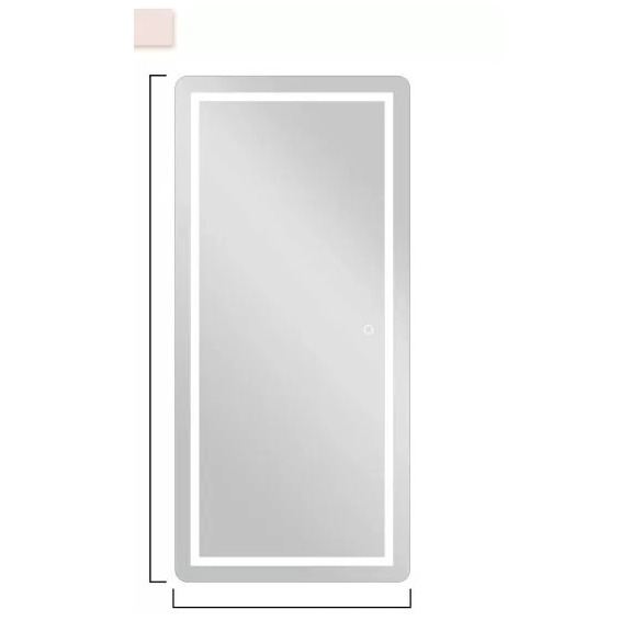 Ness Full Size Dressing Mirror - top_view