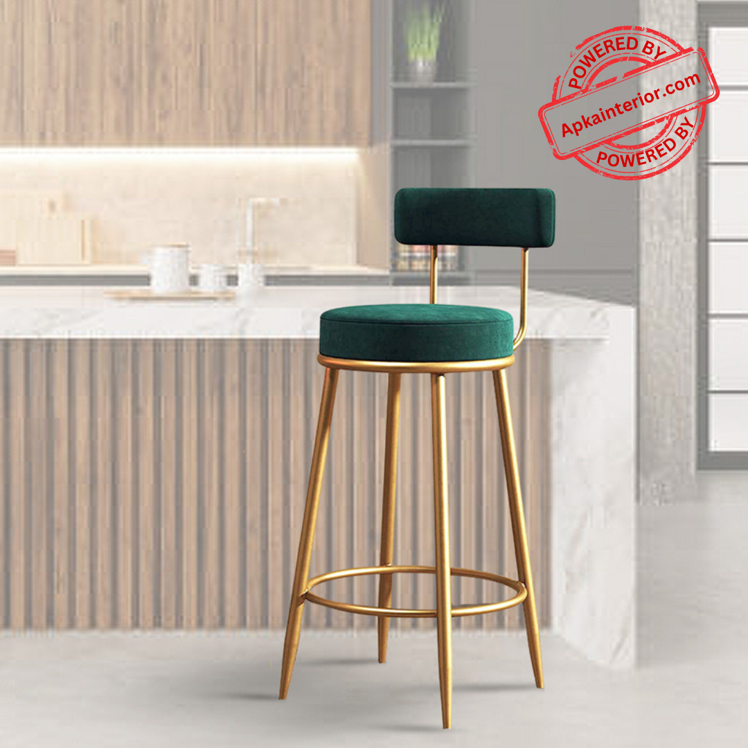 Anthrax Metal Bar Stool (Seating Height - 28 Inch) - rear_view