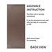 Barcelona Wall Mounted Shoe Rack (Brown) - rear_view