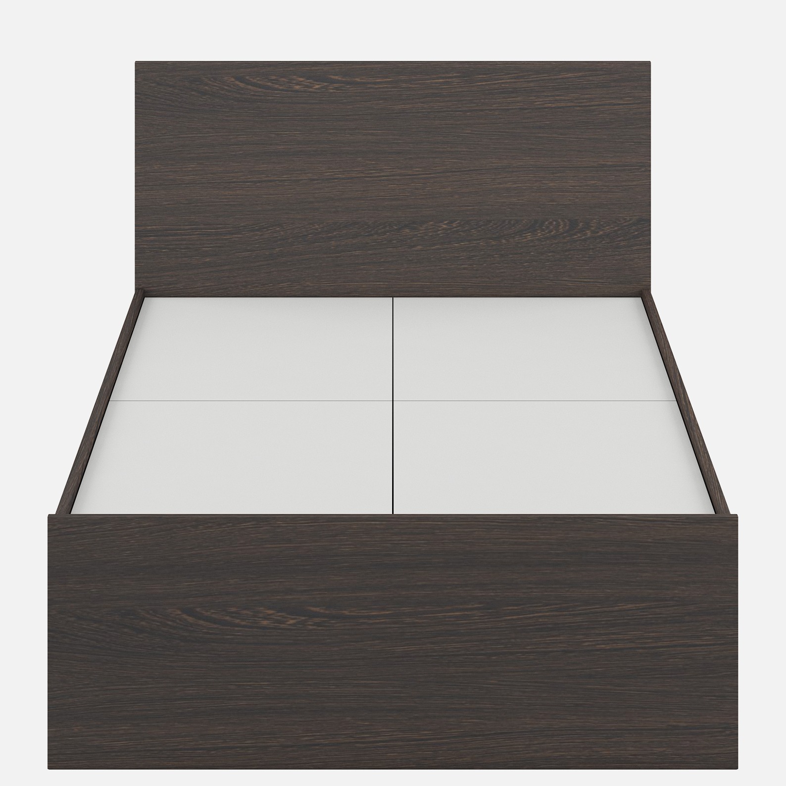 Trios Engineered Wood Single Bed - top_view