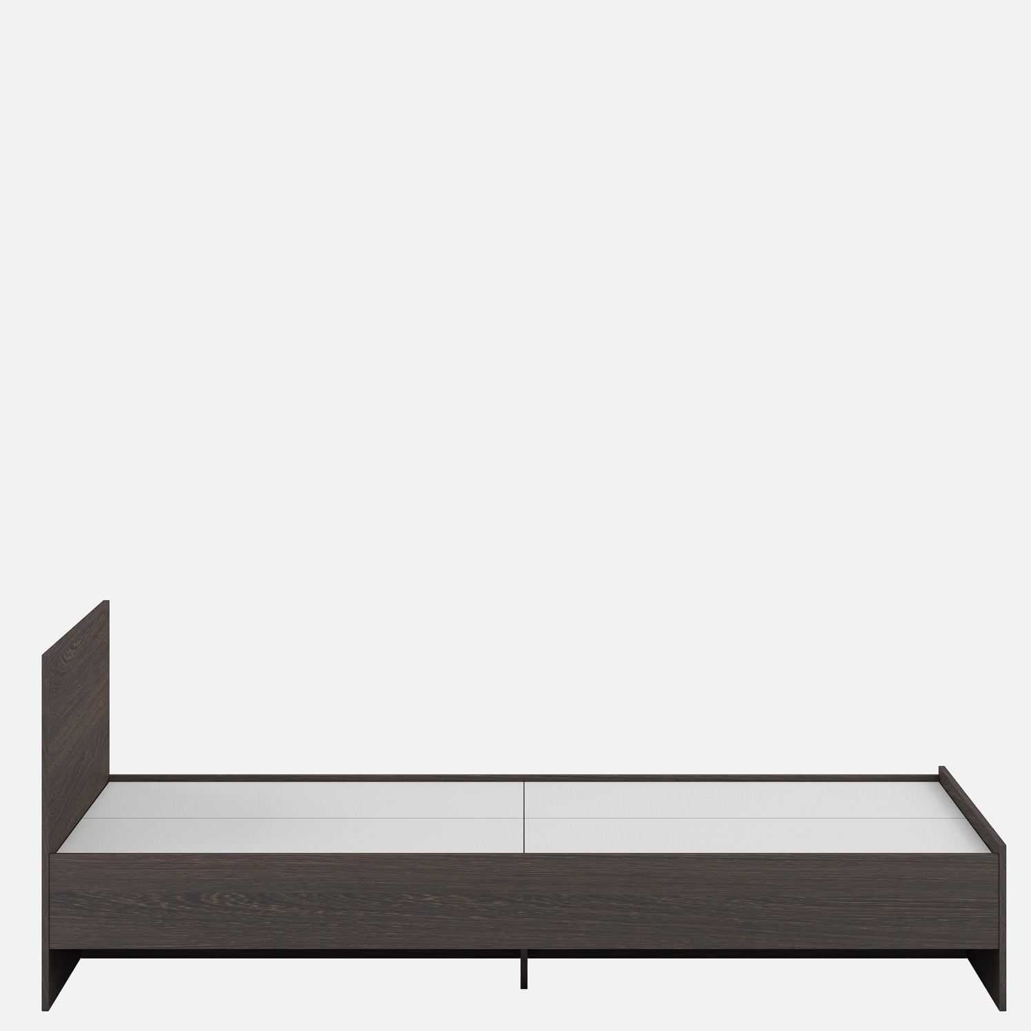 Trios Engineered Wood Single Bed - rear_view