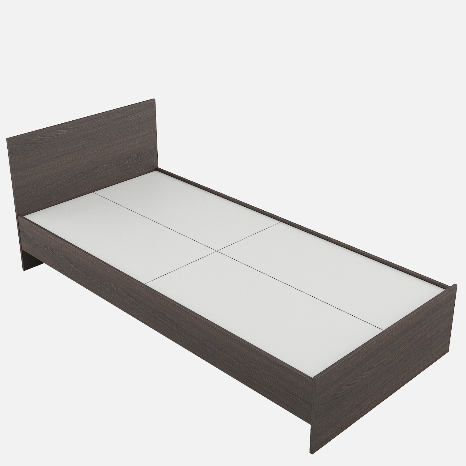 Trios Engineered Wood Single Bed - left_view