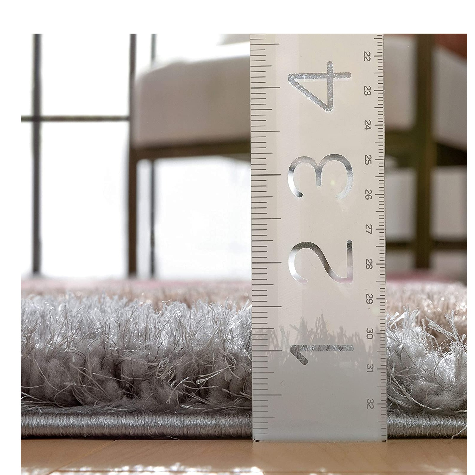 Shaggy Carpet With 2" Pile (5x7 Feet) - left_view