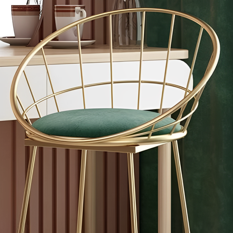 Sapa American Wrought Iron Bar Stool - front_view