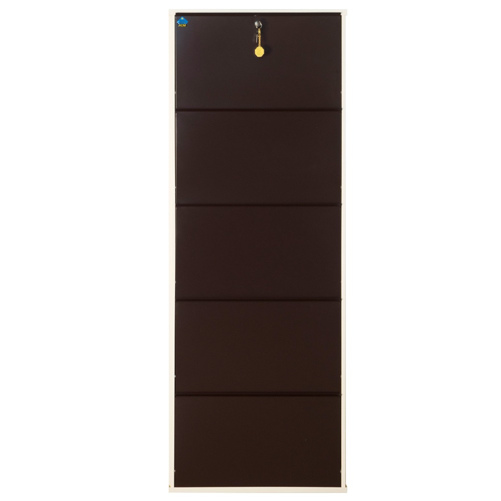 Sapa Powder Coated Infinity 5 Door Steel Shoe Rack - top_view