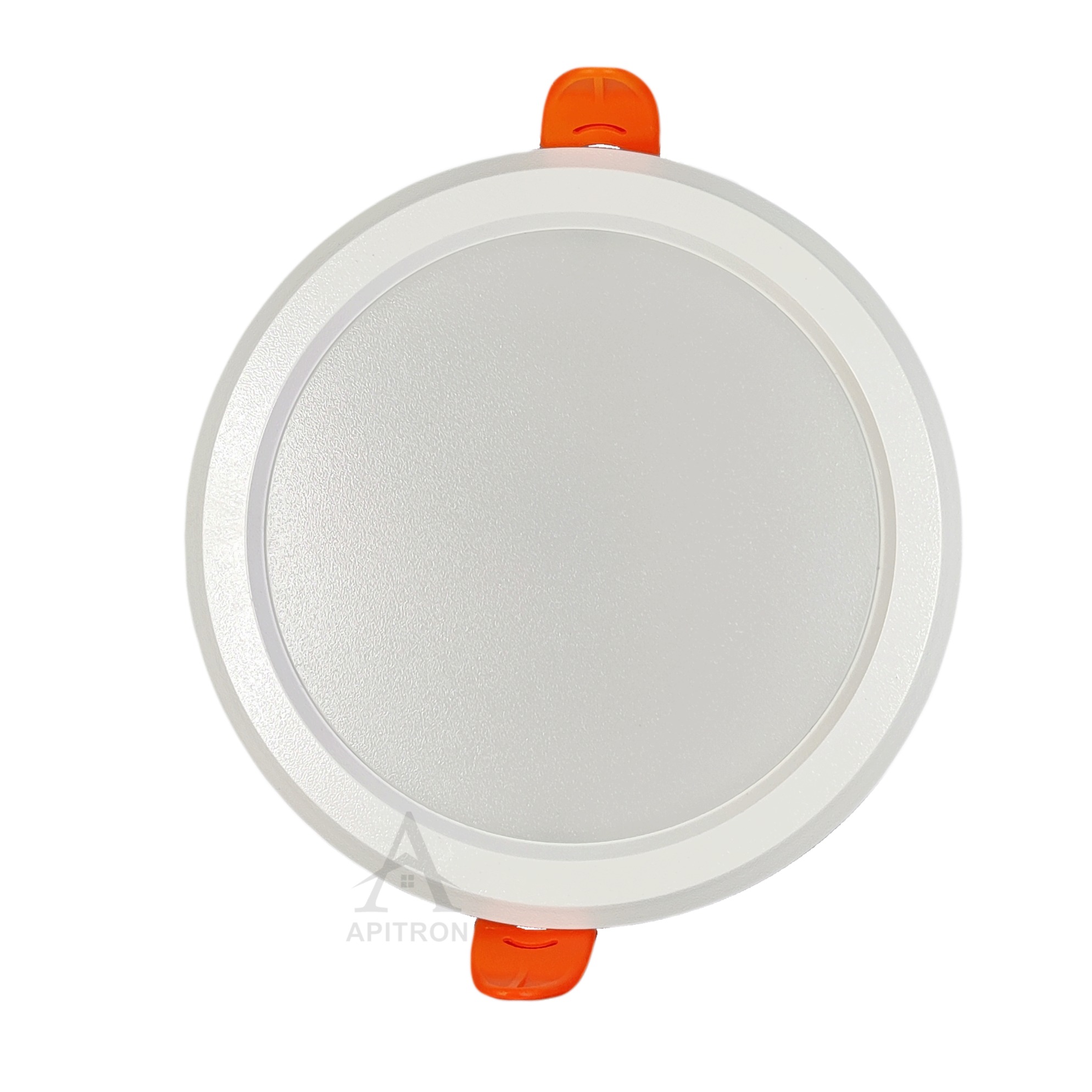 8W Led Slim Panel Light Round (Pack Of 10) - top_view