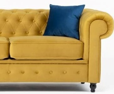 Ness 2 Seater Chesterfield Sofa - top_view