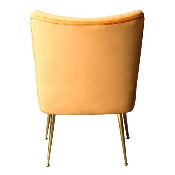 Tauras Wing Back Velvet Chair - right_view