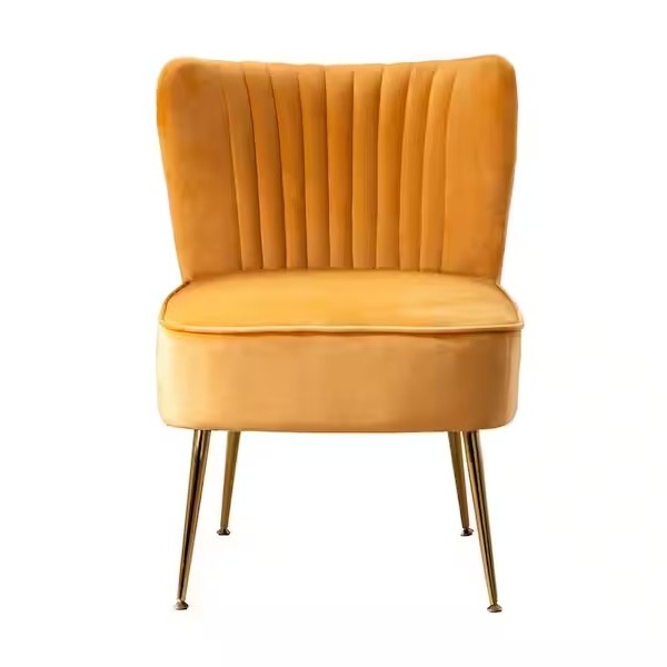 Tauras Wing Back Velvet Chair - top_view