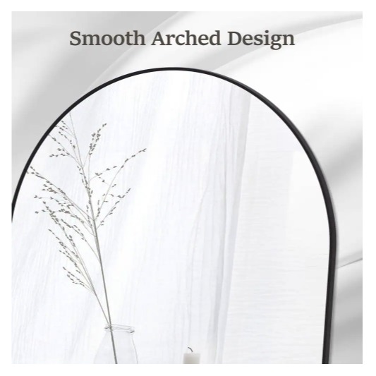Arch Shape Decorative Wall Mirror - top_view