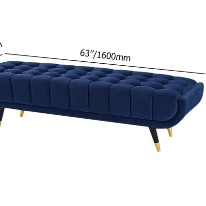 Modway Adept Upholstered Velvet Bench - bottom_view